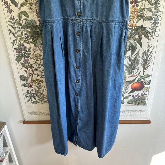 Vintage Karen Scott Blue Denim Dress Medium - Picture 5 of 8